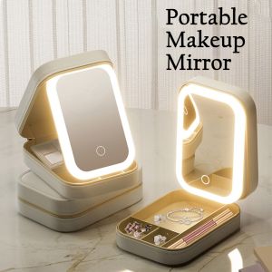 LED Lighting Makeup Mirror & Portable Professional Cosmetic Case: Your Ultimate Beauty Kit Storage