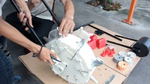 เครื่องหยอดเมล็ด 1Tank (V31) เดินหน้า-ถอยหลัง 58ช่อง ปรับระยะและจำนวนปากได้ เข็นหยอดเมล็ดพืช