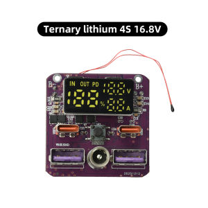 diymore | LED Battery Charging Protect Board 4S PD 100W Bidirectional Fast Charging Discharging Module Type-C+USB+DC Port