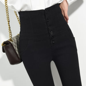 High Waist Leggings Women Outwear New Arrival Fall and Winter Slimming and Tight All-Matching Lengthened Pencil Ultra High Waist Black Skinny Pants