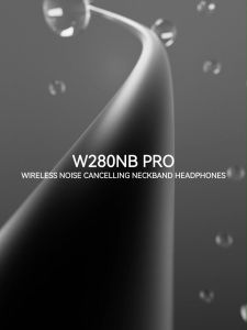 Edifier W280NB Pro หูฟังคอ ANC บลูทูธ 5.4 โทรชัดเจน เล่นเกมความหน่วง 60ms แบตเตอรี่ 23 ชั่วโมง Hi-Res Audiio IP55 กันน้ำ พร้อมจุกหูฟังป้องกันแบคทีเรีย แอป Edifier Connex