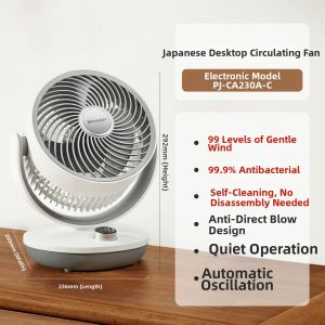 Sharp | Small Quiet Adjustable Desktop Fan
