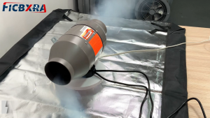 พัดลมท่ออินไลน์ขนาด 6 นิ้ว พร้อมระบบควบคุมเกียร์ AC - พัดลมระบายอากาศ ตลับลูกปืน NSK/SKF