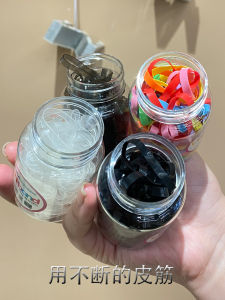 Uniband Thickened Disposable Elastic Hair Ties for Women High Elasticity Durable Black Hair Bands Suitable for All Hair Types