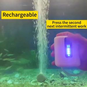 Air pump aquarium 1800mAh USB Wireless charging Portable outdoors Oxygen For Aquarium