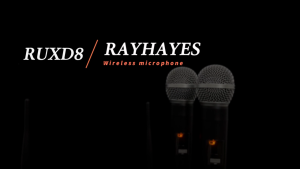 RAYHAYES RUXD8 ไมโครโฟนไร้สาย ไมโครโฟนร้องเพลงระดับมืออาชีพ ไมโครโฟนคาราโอเกะ เหมาะสำหรับการแสดงบนเวที โฮม KTV