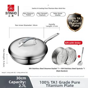 Sanho | Non-stick Pure Titanium Frying Pan