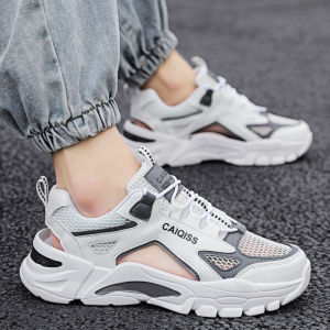 Mens Outdoor Casual Water-Resistant Breathable Mesh Slip-On Sandals Anti-Slip Summer Beach Shoes Comfortable Rubber Sole
