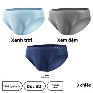 Quần lót nam MiiOW lụa băng 3D túi lớn không đường may thoáng khí