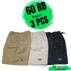 3 Pcs 60 RB Celana Pendek Boardshort Santai Nyaman