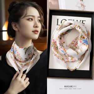 Womens Neck Warmer Magnetic Clasp Triangle Scarf Winter Fashion Accessory Decorative Large Square Scarf Fake Collar Necktie