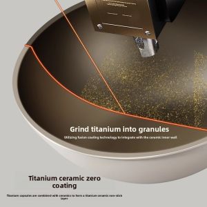 CMGF | Titanium Ceramic Non-Stick Home Cooking Pan for Gas and Induction Stoves