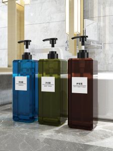 1000ml Bath Bottle Cream Filling Bottle Empty Bottle Press Type Nordic INS Style for Household Personal Care Tools Bathroom Accessories