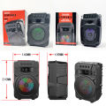 K-Song KTV Wireless Speaker ZQS1430 & 1431 / USB Rechargeable Bluetooth Speaker with LED Light , FM Radio , USB , MIC , AUX. 