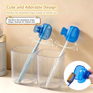 3PCS Travel Toothbrush Head Covers Toothbrush Protector Cap Brush Pod Case Protective Portable Plastic Clip For Household Travel