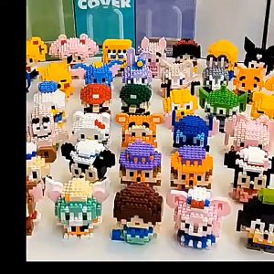 Nano Block Kartun Mini Karakter Kartun Bricks Balok Susun Mainan Edukasi Anak DIY Mainan Anak 3D Puzzle Toys Edukatif Gift Building Blok Mainan Balok Susun Karakter Kartun HHG
