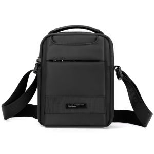 Casual Mini Crossbody Bag for Men Single Shoulder Sling Bag Multi-Functional Handheld Commuting Mobile Phone Small Bag