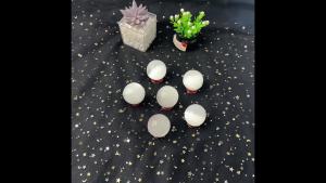 4cm Natural Crystal Selenite Polished Ball Reiki Healing Stone Home Decoration Energy Gemstone Ball Mineral Meditation Ornament