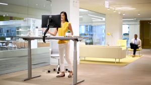 Levado Height Adjustable Desk Base + Worktop 1400 x 800 x250mm + Worktop 1600 x 800 x 250mm + Worktop 1800 x 800 x 250mm