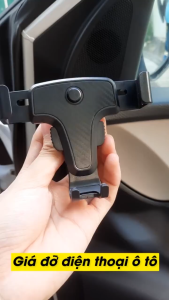 Giá đỡ điện thoại trên ô tô kẹp gắn cửa khe gió điều hoà xoay 360 độ vân cacbon tinh tế nhỏ gọn tiện lợi cho xe