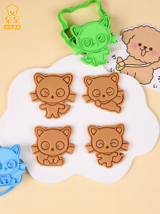 Adorable Chococat Cat Cartoon Baking Tool 3D Stereo Cookie Press Mold Sugar Art DIY Kitchen Cooking Utensils