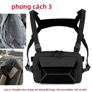 Túi Đeo Ngực Câu Cá Chiến Thuật Nam Chống Nước Chất Liệu Nylon Molle Dùng Cho Leo Núi Cắm Trại Du Lịch Ngoài Trời Balo Túi Đeo Hông Một Lớp Đa Năng