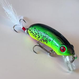 Proberos Câu Cá Minnow Nhân Tạo Mồi Cứng 3D Mắt Crankbait Nổi Wobbler Jig Top Nước Câu Cá Cho Đại Dương Sông Hồ