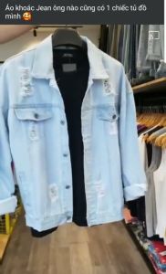 [ DRAGON.UN ] áo khoác áo khoác jean Nam thòi trang-chống nắng