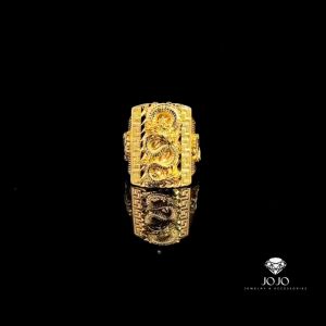 N1002 Nhẫn nam con rồng đính đá CZ cao cấp JOJO