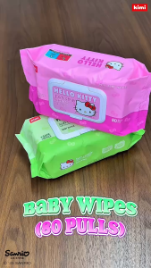 Hello Kitty Baby Wipes Pure Formula 99.9% Pure Water 80 sheets