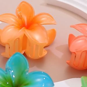 Harga Grosir -  Jedai Model Bunga Kamboja / Cute Hair Clips Korean Style / Jepit Rambut Motif Bunga / Aksesoris Rambut Elegan Wanita