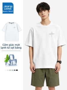 Jeanswest | Áo Thun Nam Mùa Hè Chất Liệu Lụa Băng