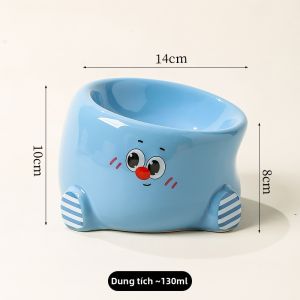 HUIYIMU | Bát Cho Thú Cưng Môi Rộng Chân Cao Bảo Vệ Cổ