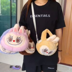กระเป๋าถือ+สะพายคาด แฟชั่น Monster งานขน มีทั้งหมด 6 ลาย ขนาด 21×18×6 cm (8 นิ้ว)
