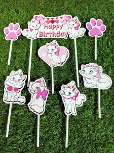 Cake Topper Marie Cat Happy Birthday Kucing