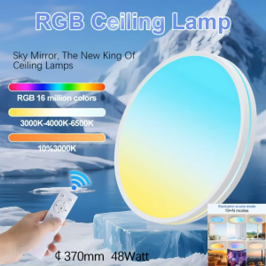 Xinkunlong Skylight Ceiling Light Sunset Evening Glow RGB Colorful LED Warm and Bedroom Light