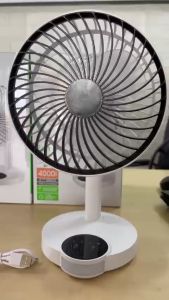 Quạt Sạc Tích Điện Để Bàn DP 7626 Kiêm Đèn Led - Quạt Mạnh Siêu Mát Tốc Độ Gió Êm Không Ồn