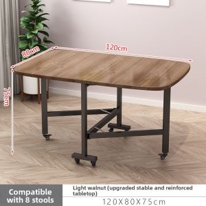 Portable Folding Table and Chair Set With Wheels