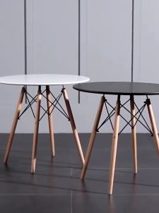 Nordic Dining Table Round Table Modern Living Room Kitchen Table Wooden Tea Table Sofa Side Table