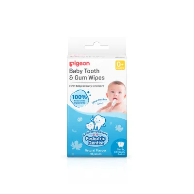 Pigeon Baby Tooth & Gum Wipes Natural Flavour 20s