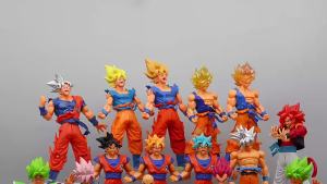 Bandai | Anime Dragon Ball 17cm Figure Toy Son Goku Super Saiyan Action Figure Childrens Collection Gift Pvc Model Toy Desktop Ornament