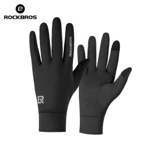 RockBros | ROCKBROS Cycling Gloves Spring Autumn Bike Gloves Non-slip Long Finger Gloves Fleece Lining Warmer Gloves Windproof Riding Glove
