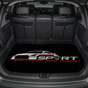 VIKAMA Sports Racing Trunk Mat Non-Slip and Durable Trunk Protector Interior Decorative Mat for Racing Enthusiasts