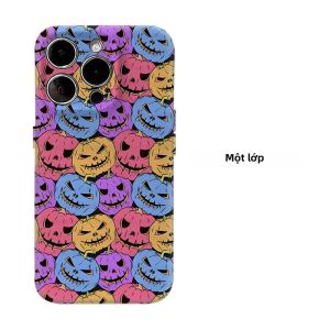 Ốp Điện Thoại Từ Tính Halloween Màu Bí Ngô Pastel Dành Cho iPhone 17/16/15/14/13 Pro Max Plus - Vỏ Bảo Vệ TPU PC Hai Lớp Chống Sốc Với Tính Năng Chống Xước