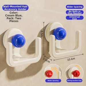 BAOJIAWANG | Wall-Mounted No-Drill Hair Tie Organizer