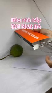 Kéo nhà bếp đa năng Inox 410 Nhật Bản K001 bóng mờ siêu bén vệ sinh an toàn thực phẩm