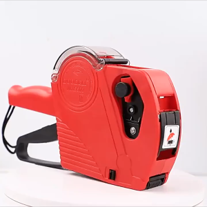 Price Label Printers with ink wheel and 500 Labels Blue/Red