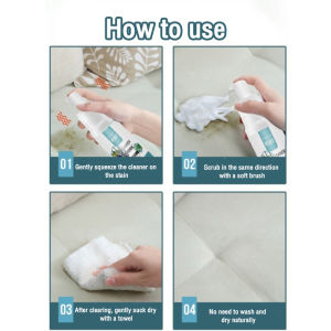 AmoKi 200ml Sofa Cleaner For Fabric No Washing Carpet Clean Deodorizing Sterilizing Couch Cleaning