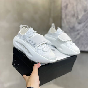 Mens Fashionable Soft-Soled Dad Shoes with Magic Tape Easy-To-Wear Trendy Casual Sneakers for Autumn All-Match Low-Top