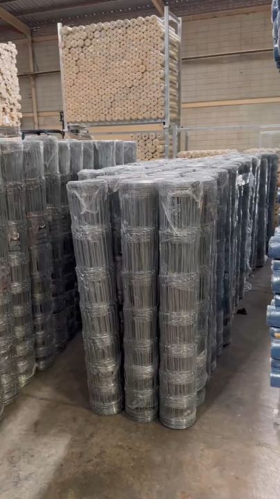 รั้วลวดตาข่ายถักปม 4x6นิ้ว 15cm แรงดึงสูง ล้อมแพะ